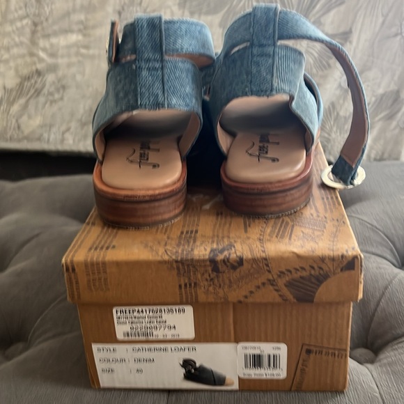 Free People NIB Denim Catherine Sandal - Picture 5 of 7